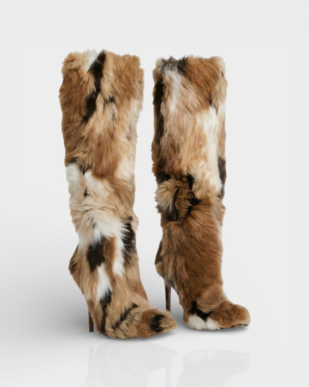 ALBA Multicoloured Faux Fur Boots