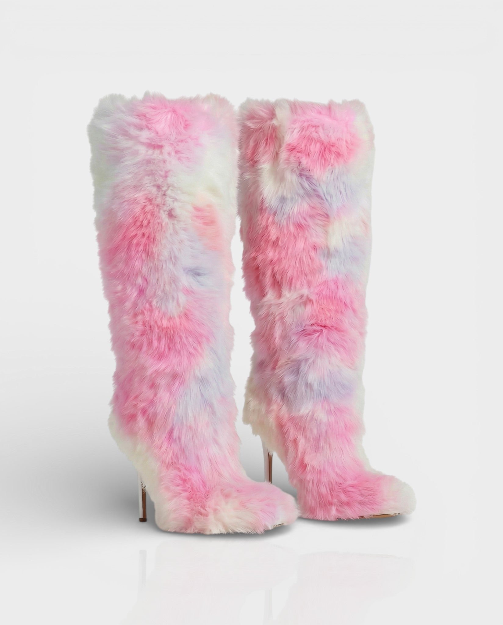 ALBA Multicoloured Faux Fur Boots
