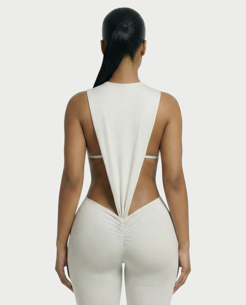 PIOLA Cutout Bodysuit & Ruched Leggings Set