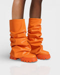 CRISTINA Slouchy Platform Mid-Calf Boots