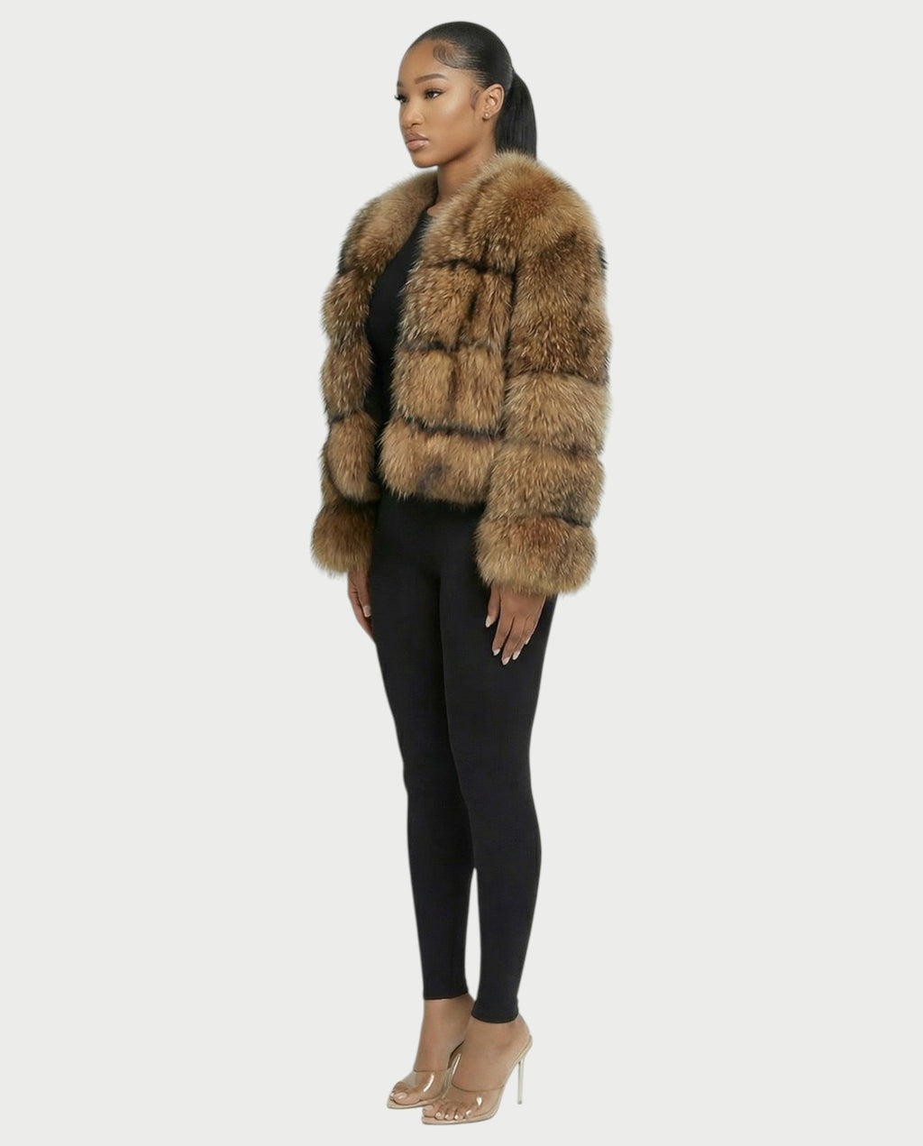 VIXA Real Racoon Fur Jacket