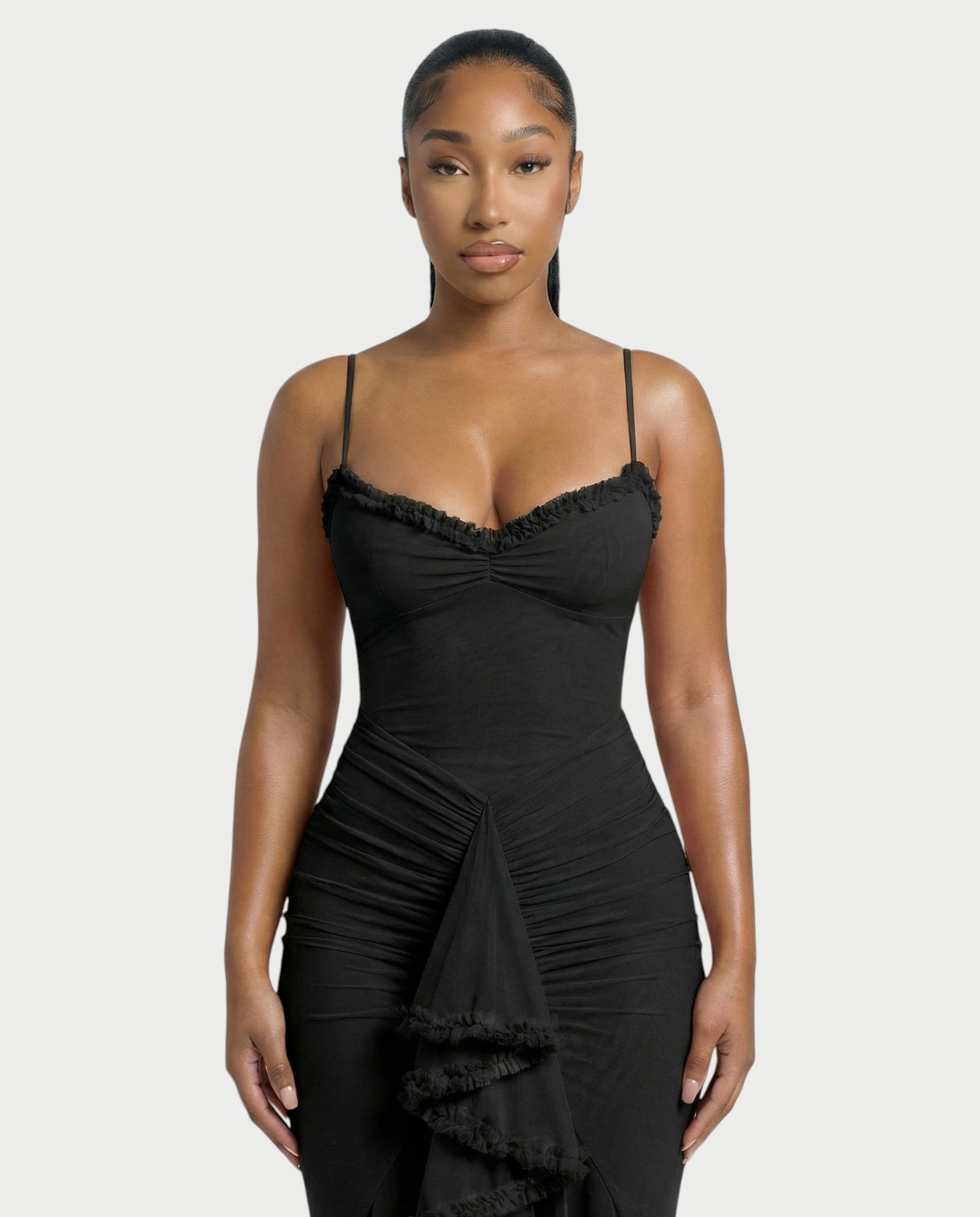 CYNTHIA Ruffled Maxi Dress