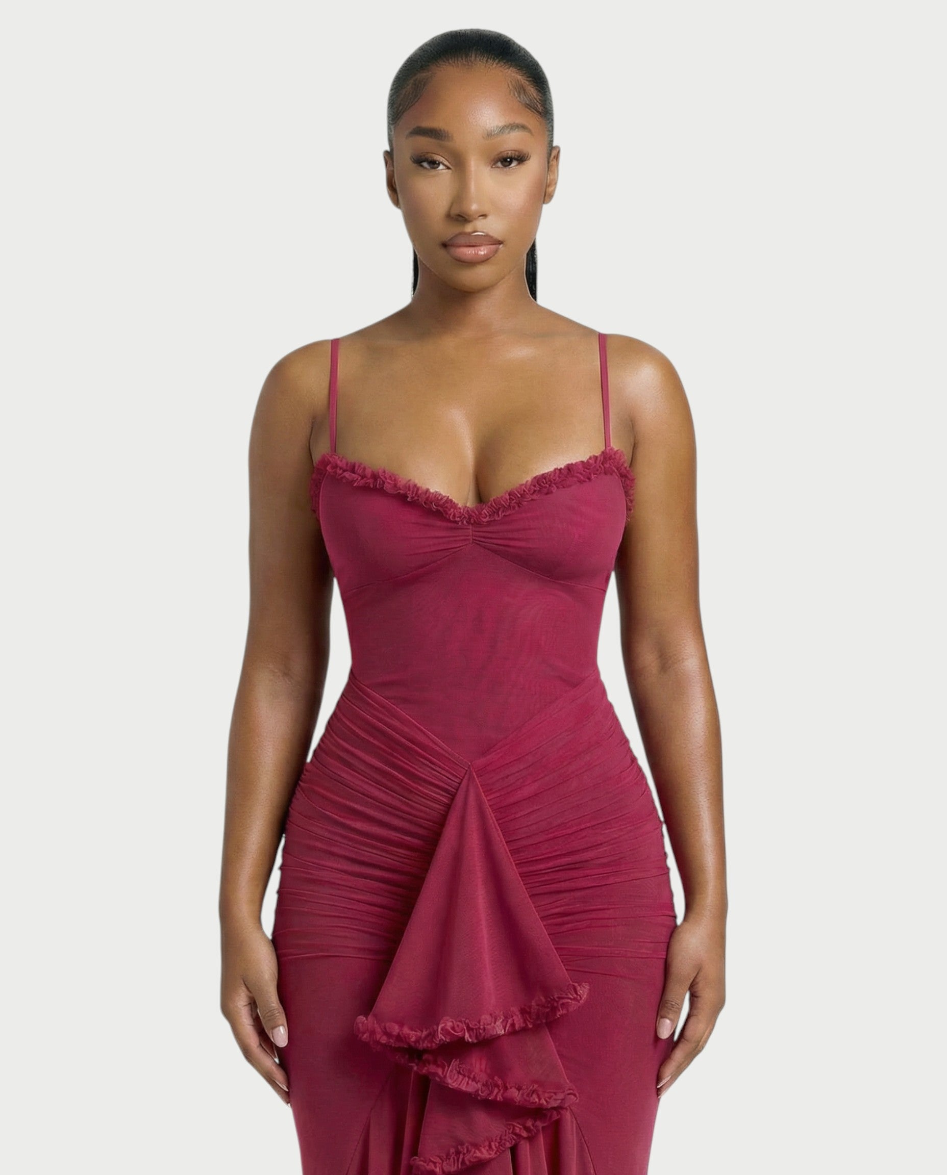CYNTHIA Ruffled Maxi Dress