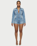 SHANTE Denim Romper