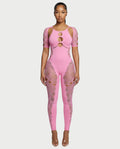 ELISE Cutout Rhinestone Jumpsuit