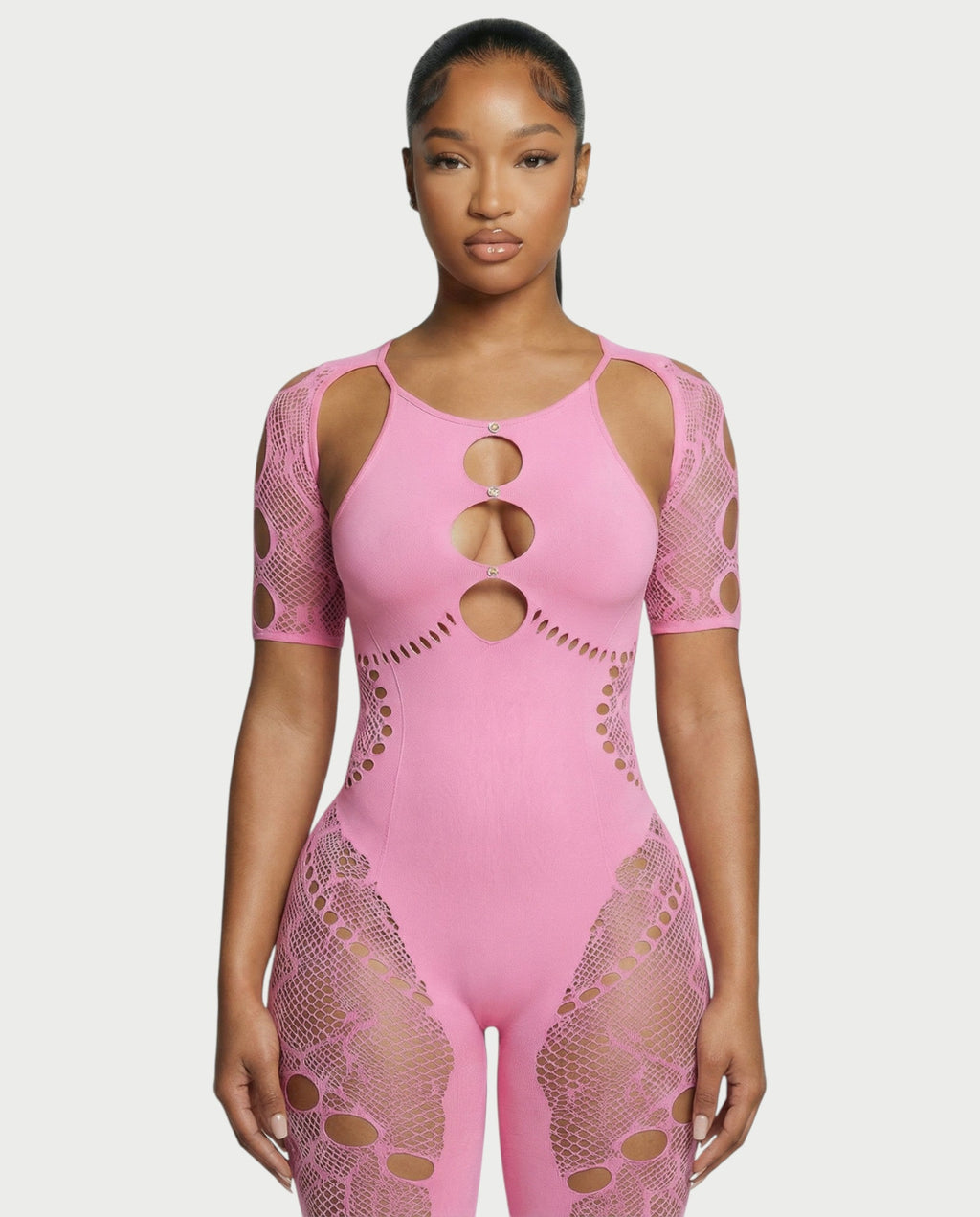 ELISE Cutout Rhinestone Jumpsuit
