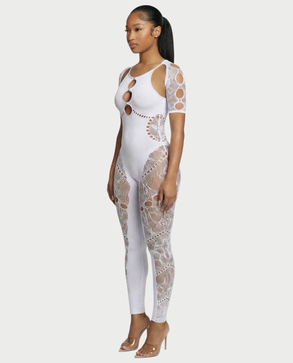 ELISE Cutout Rhinestone Jumpsuit