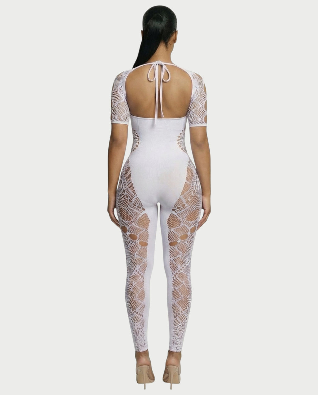 ELISE Cutout Rhinestone Jumpsuit