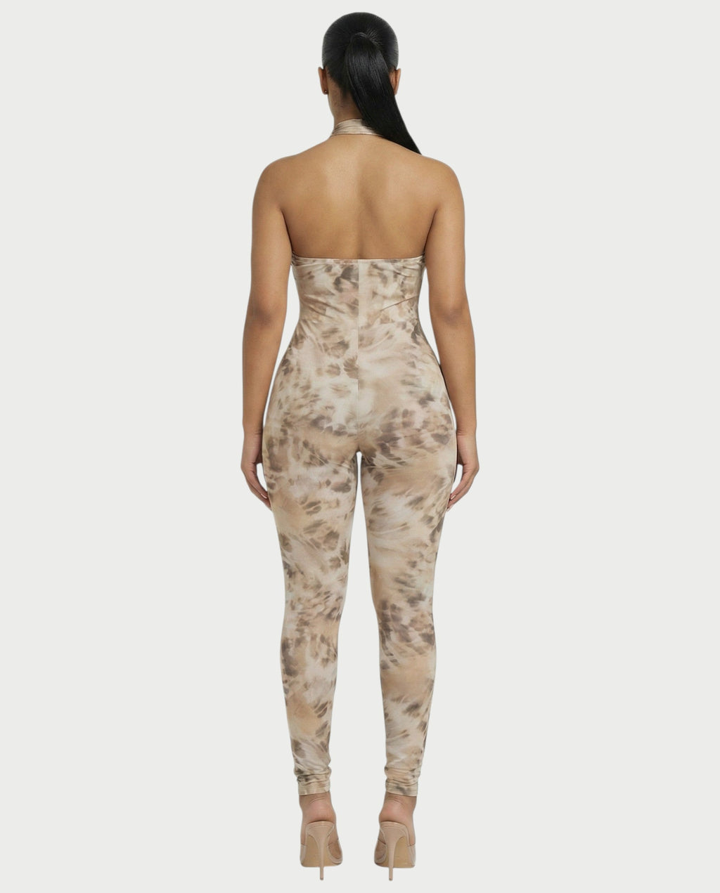 GIANA Crisscross Halter Jumpsuit