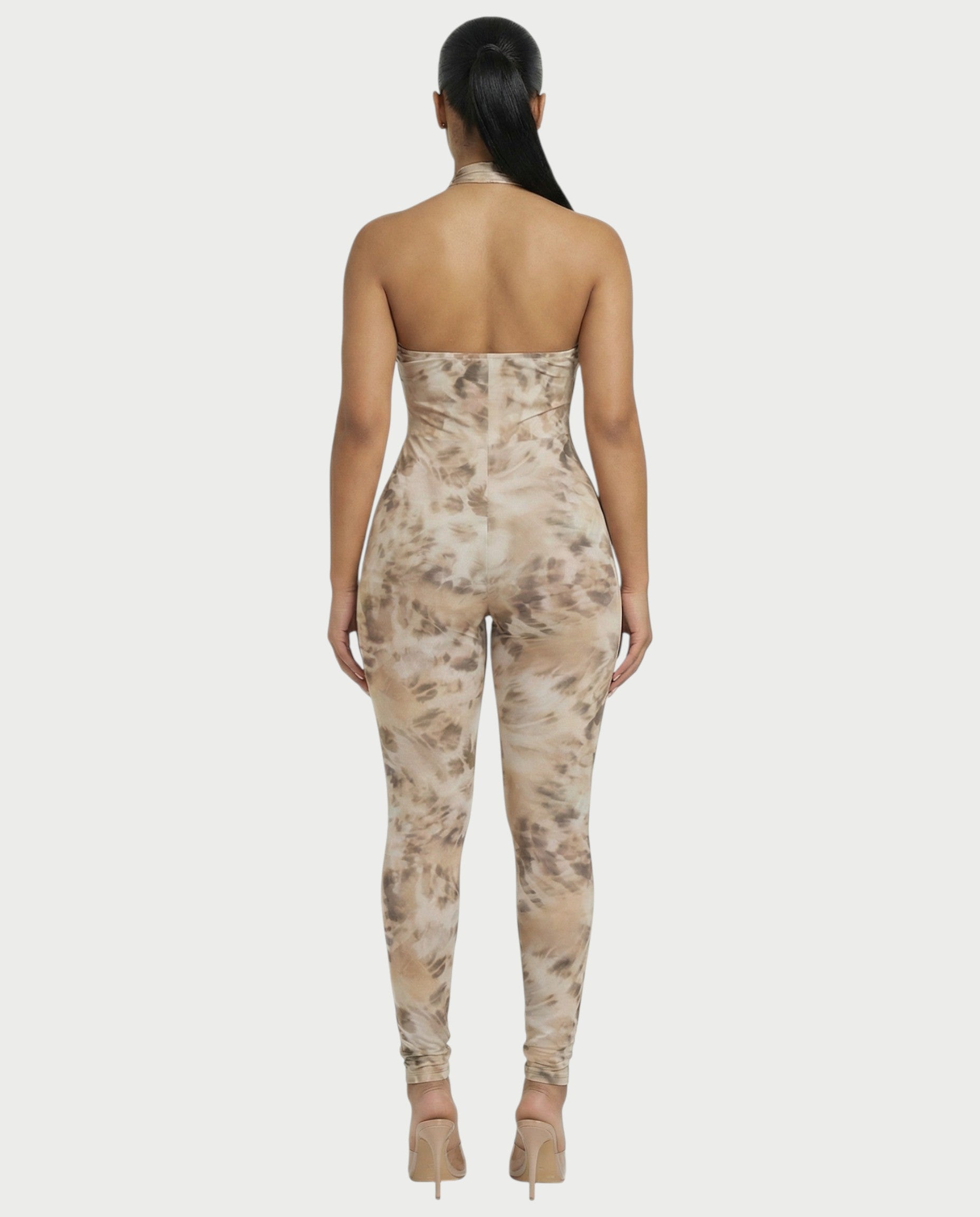 GIANA Crisscross Halter Jumpsuit