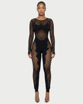 TAVORA Mesh Detail Jumpsuit