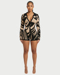 ALAIA Knitted Sweater Playsuit