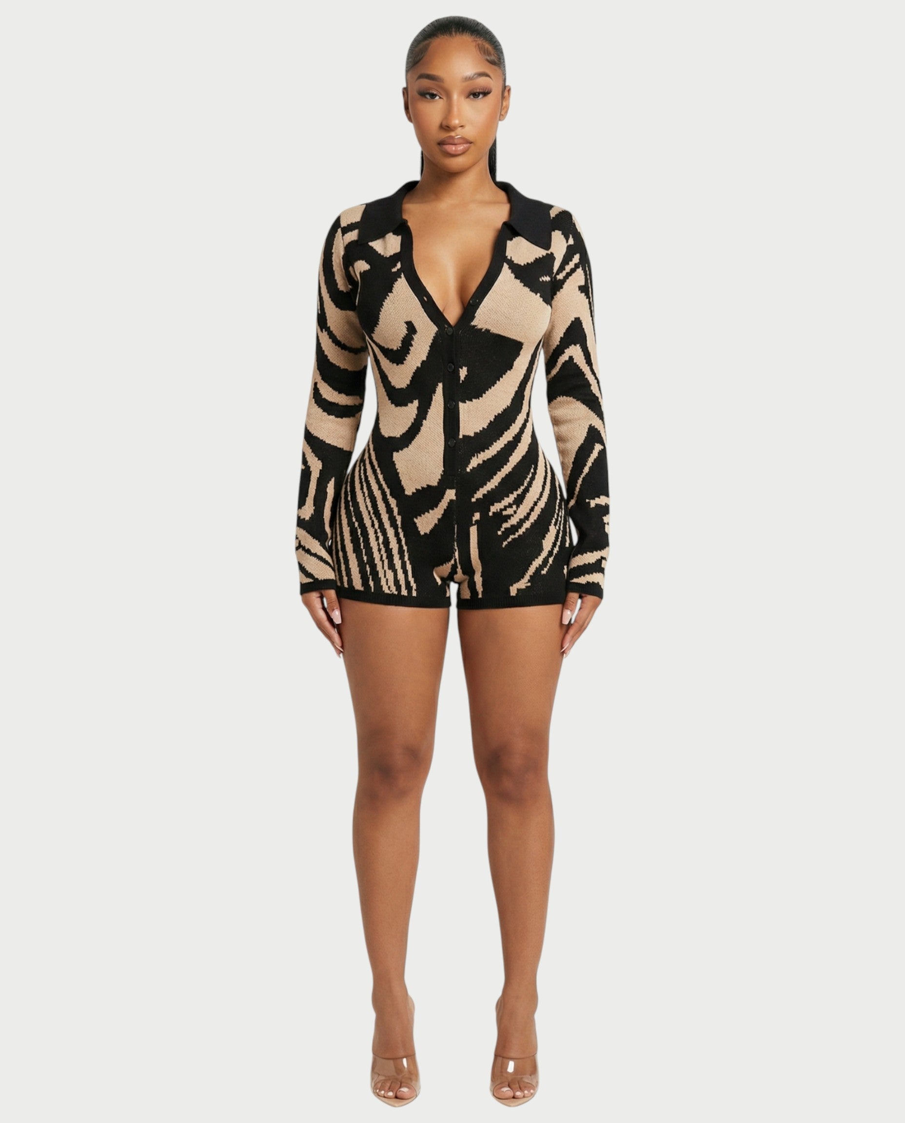 ALAIA Knitted Sweater Playsuit