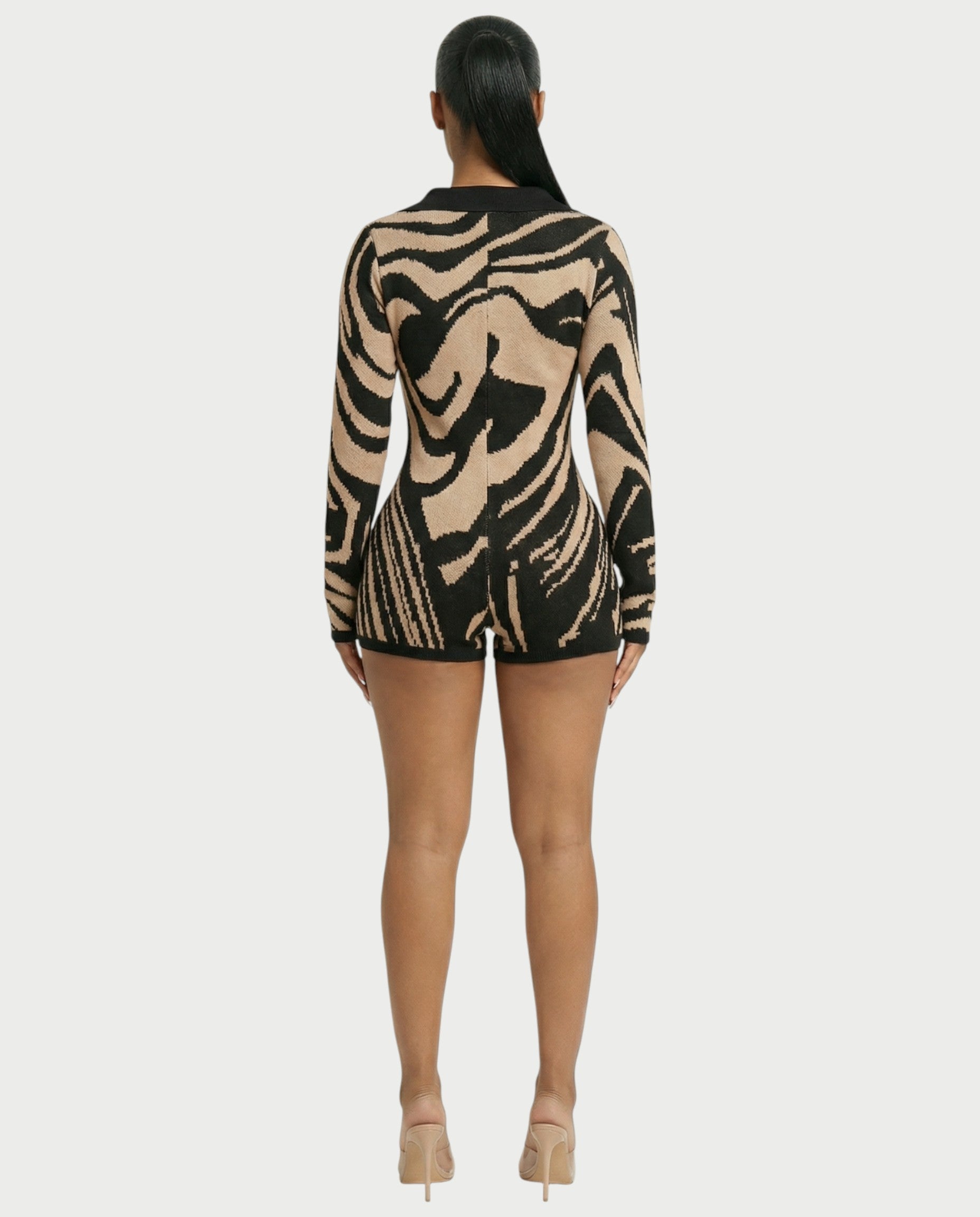 ALAIA Knitted Sweater Playsuit
