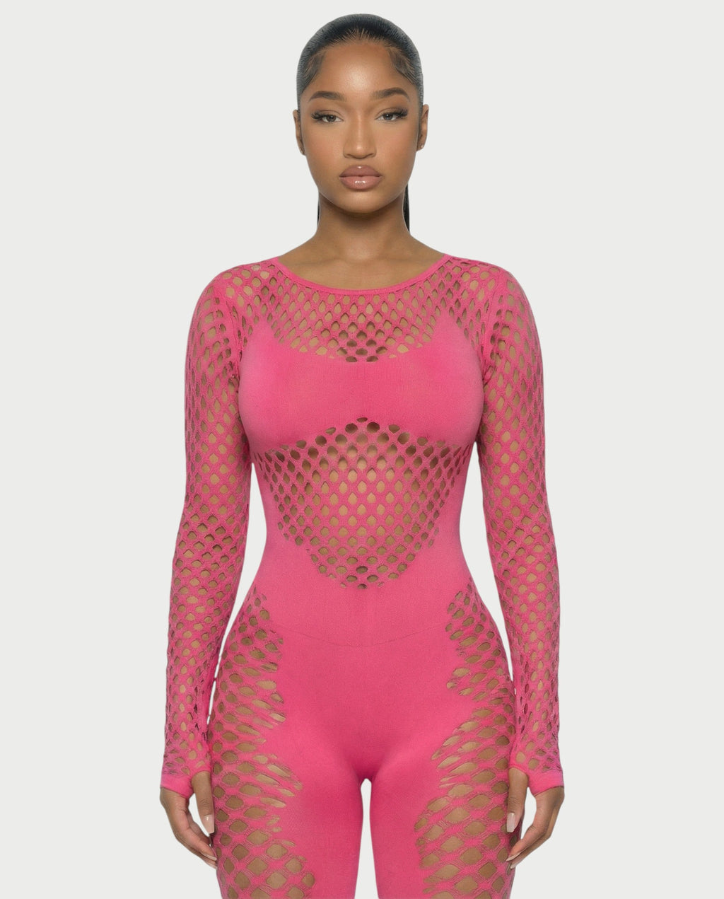 TAVORA Mesh Detail Jumpsuit