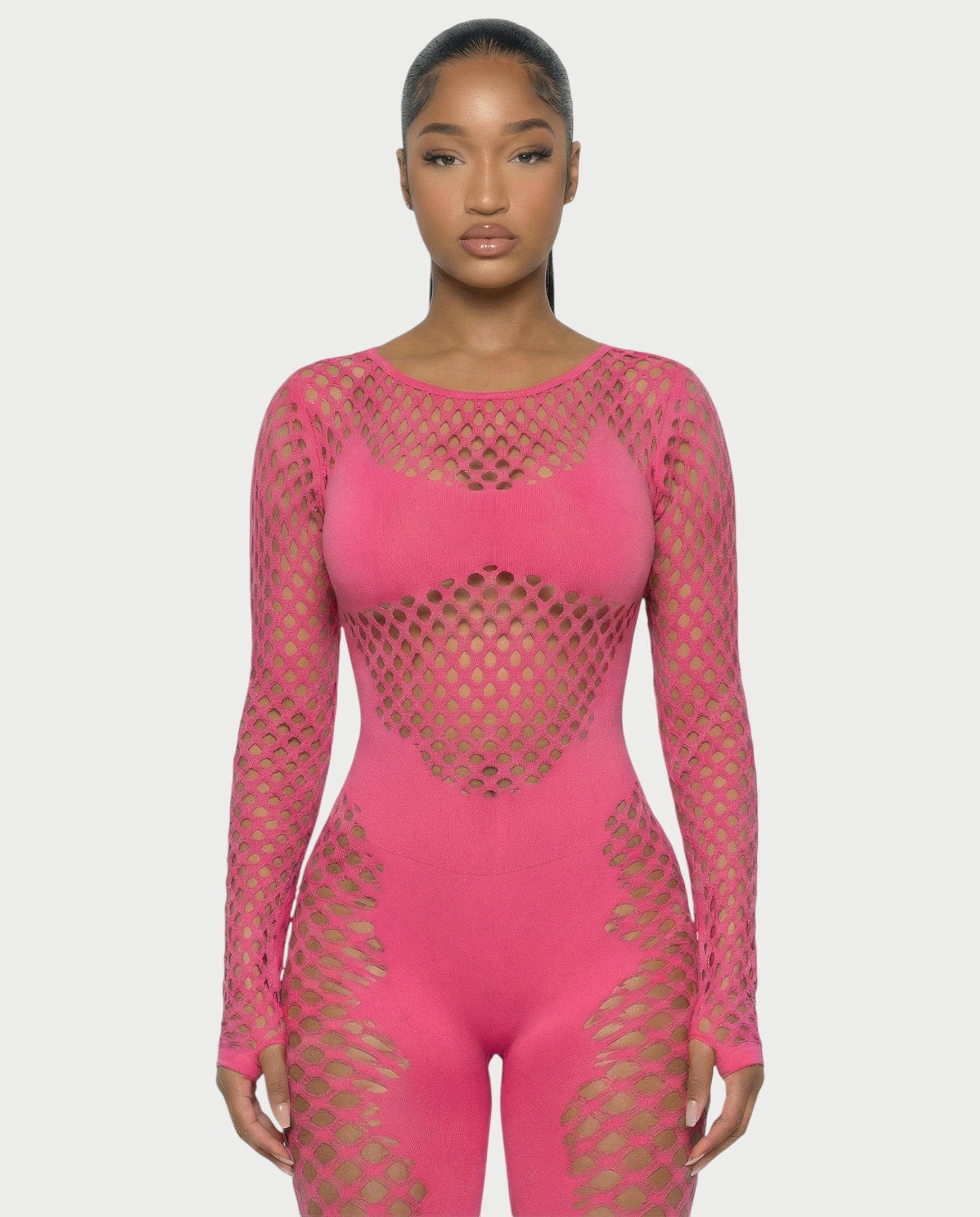 TAVORA Mesh Detail Jumpsuit