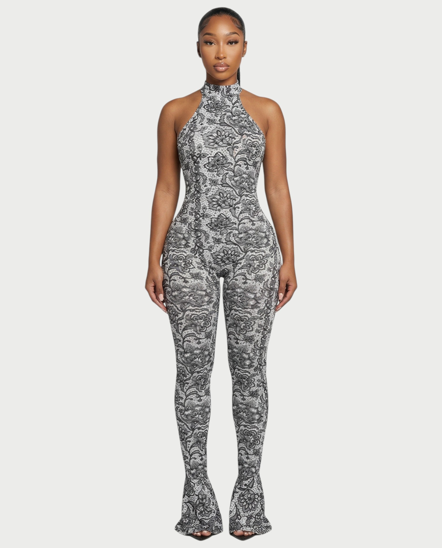 TALA Floral Backless Jumpsuit