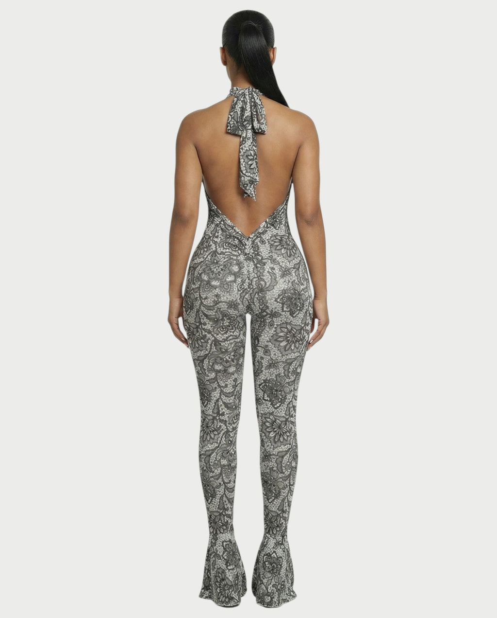 TALA Floral Backless Jumpsuit