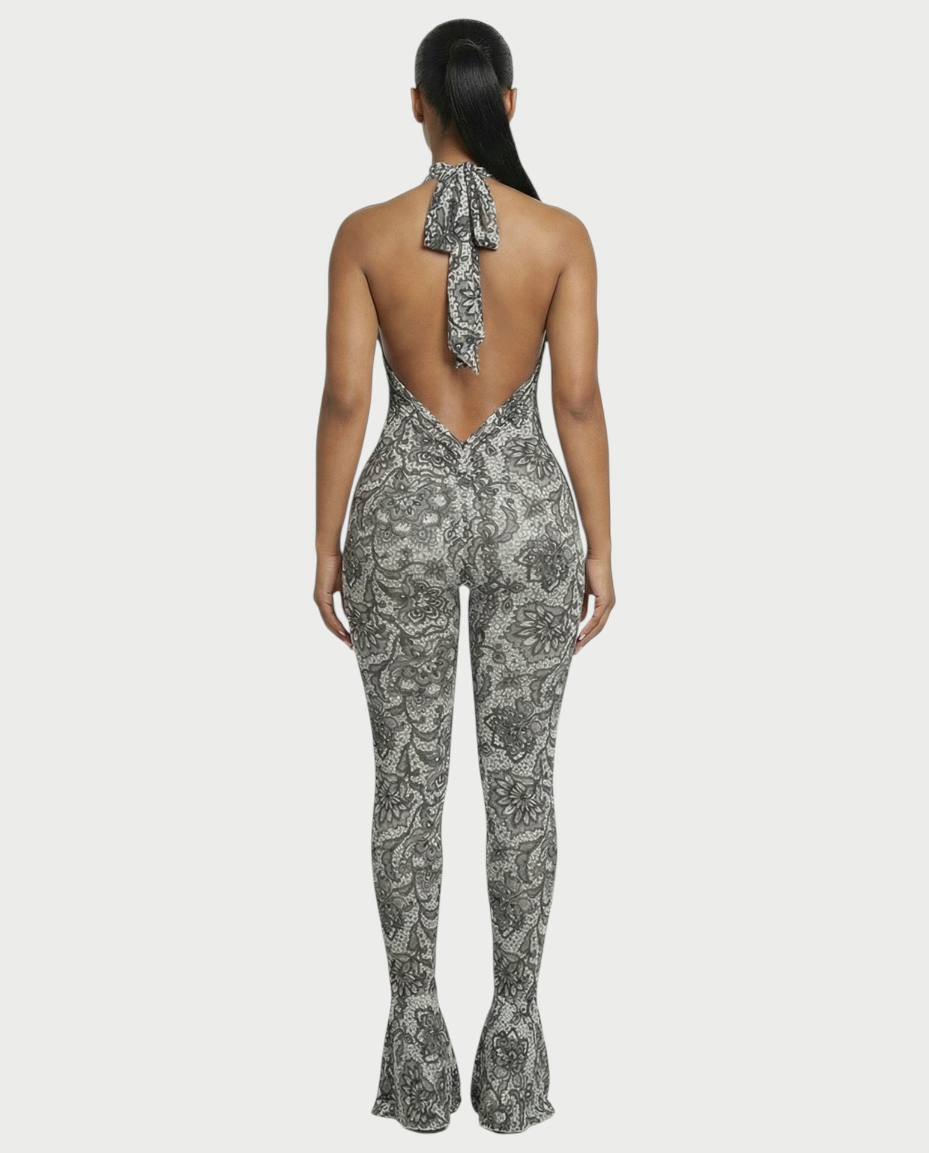 TALA Floral Backless Jumpsuit