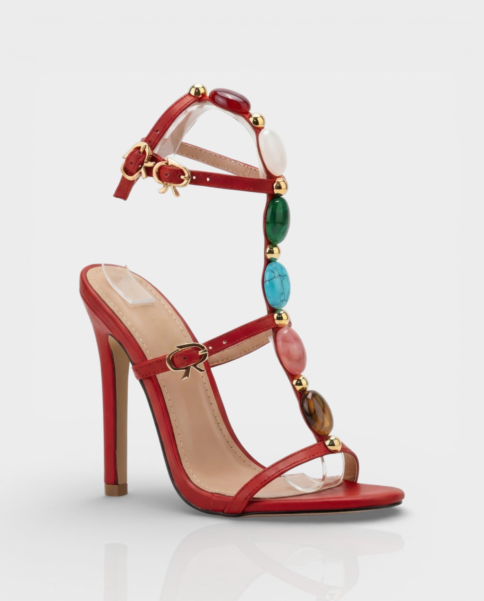 KARA Stiletto Gemstone Heels