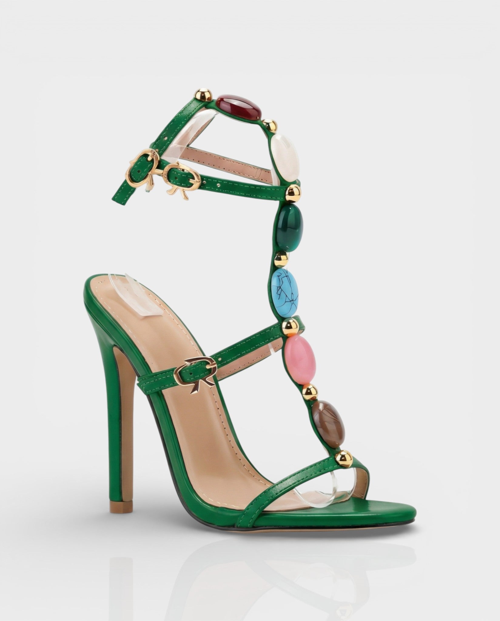 KARA Stiletto Gemstone Heels