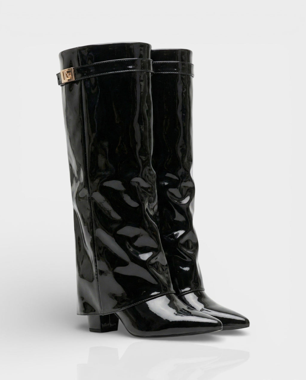 MAISY Straight Pointed-Toe Knee-High Boots