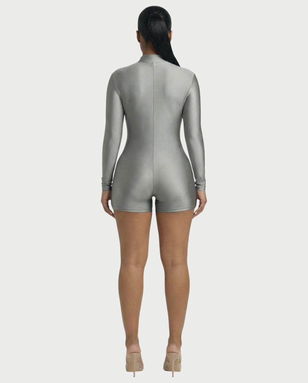 NADINE Turtleneck Long Sleeve Romper