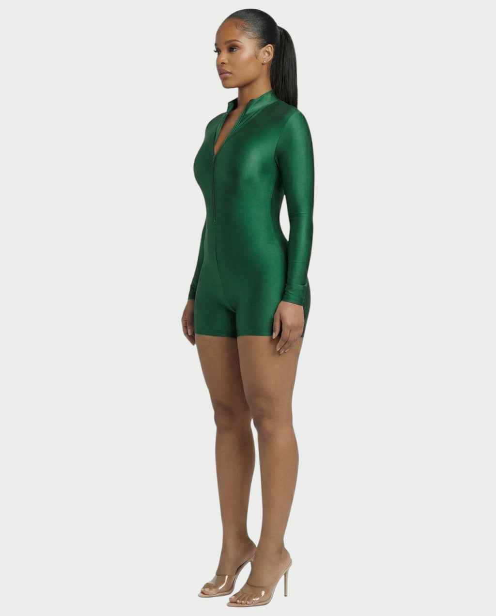 NADINE Turtleneck Long Sleeve Romper