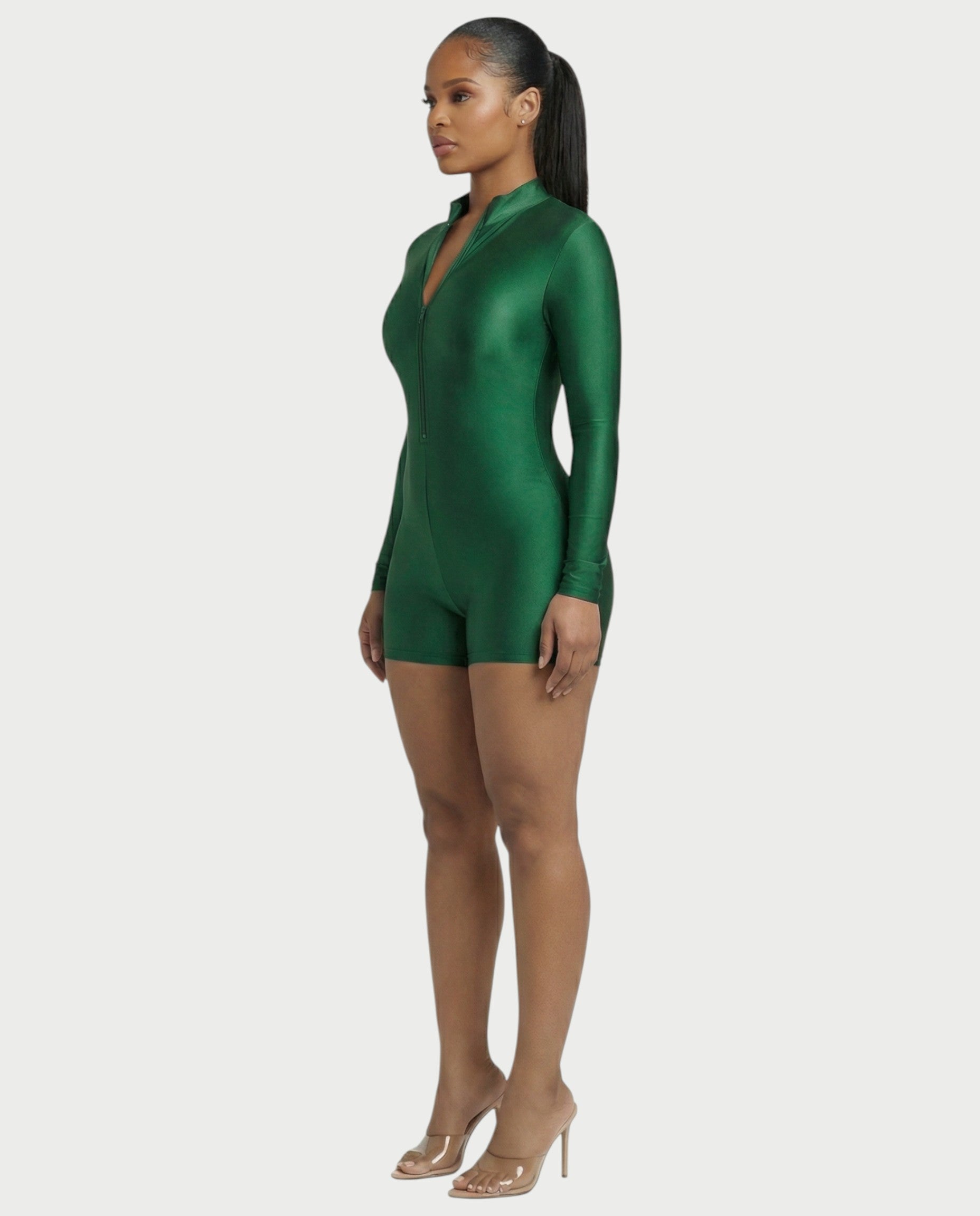 NADINE Turtleneck Long Sleeve Romper