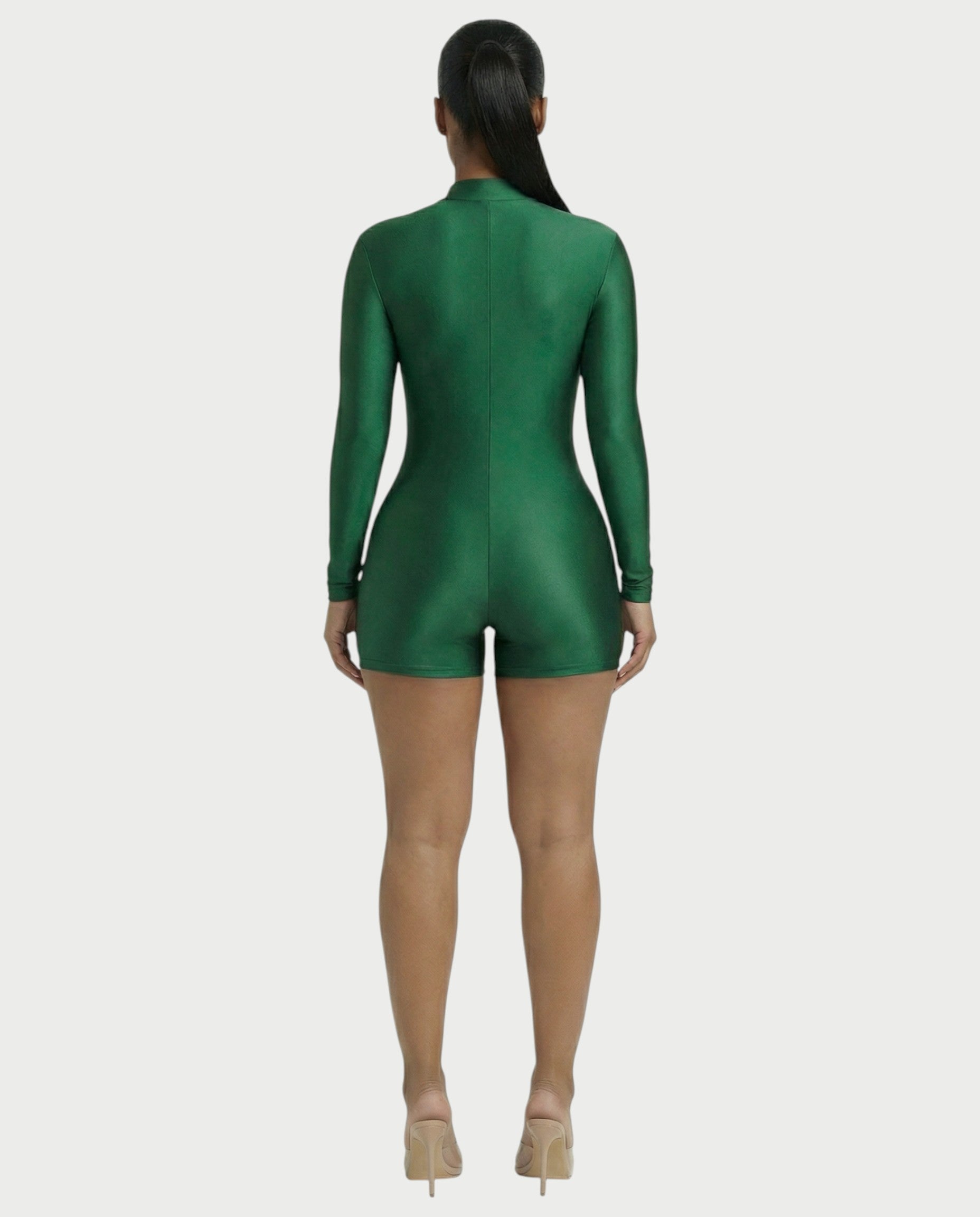 NADINE Turtleneck Long Sleeve Romper
