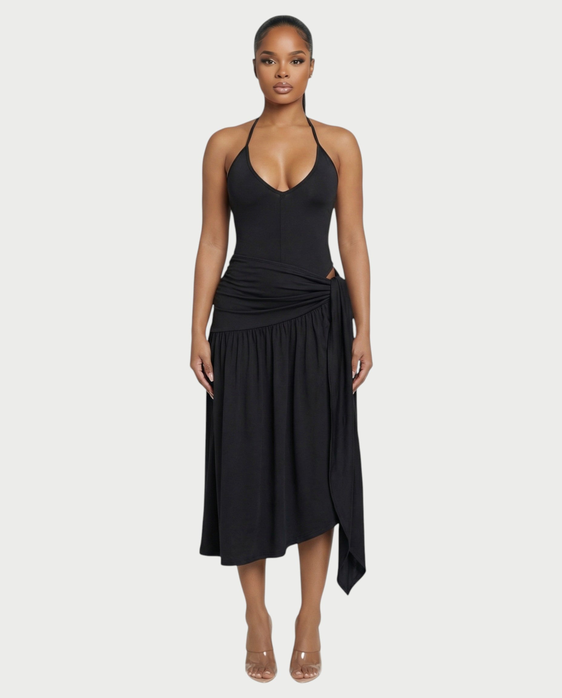 ATANA Knot Midi Dress