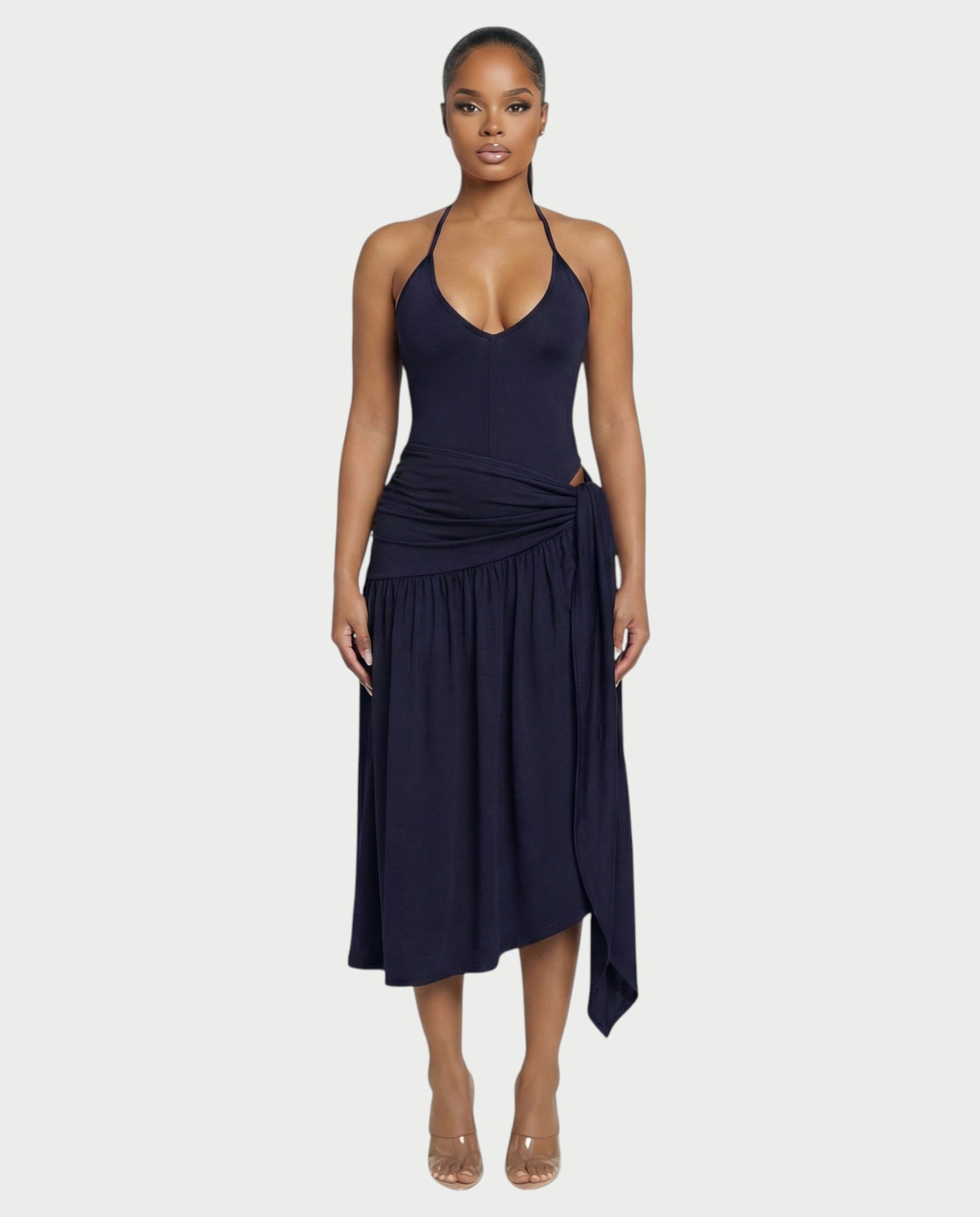 ATANA Knot Midi Dress