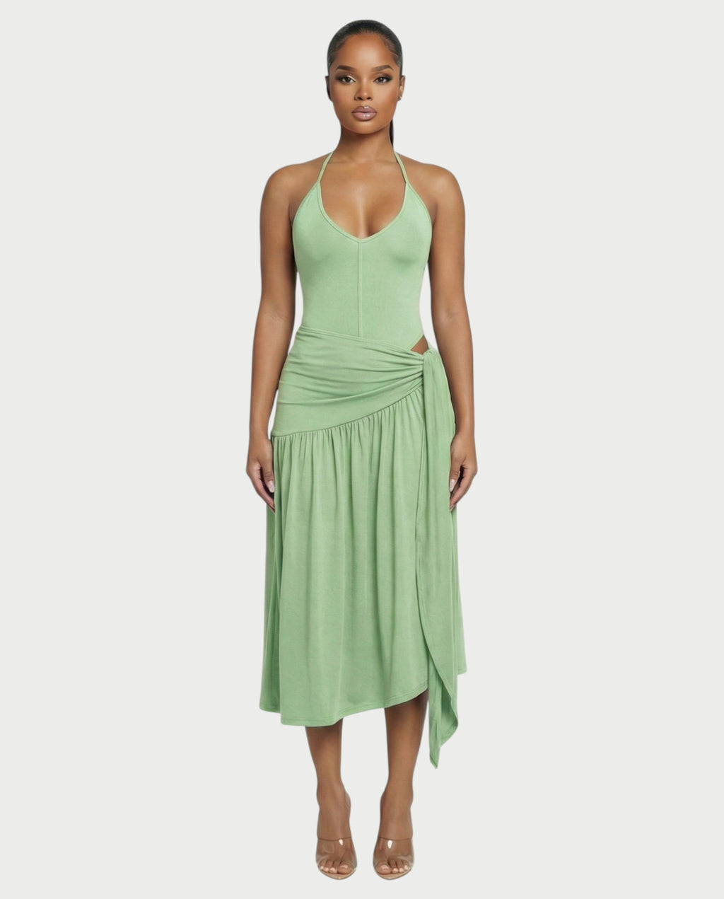 ATANA Knot Midi Dress