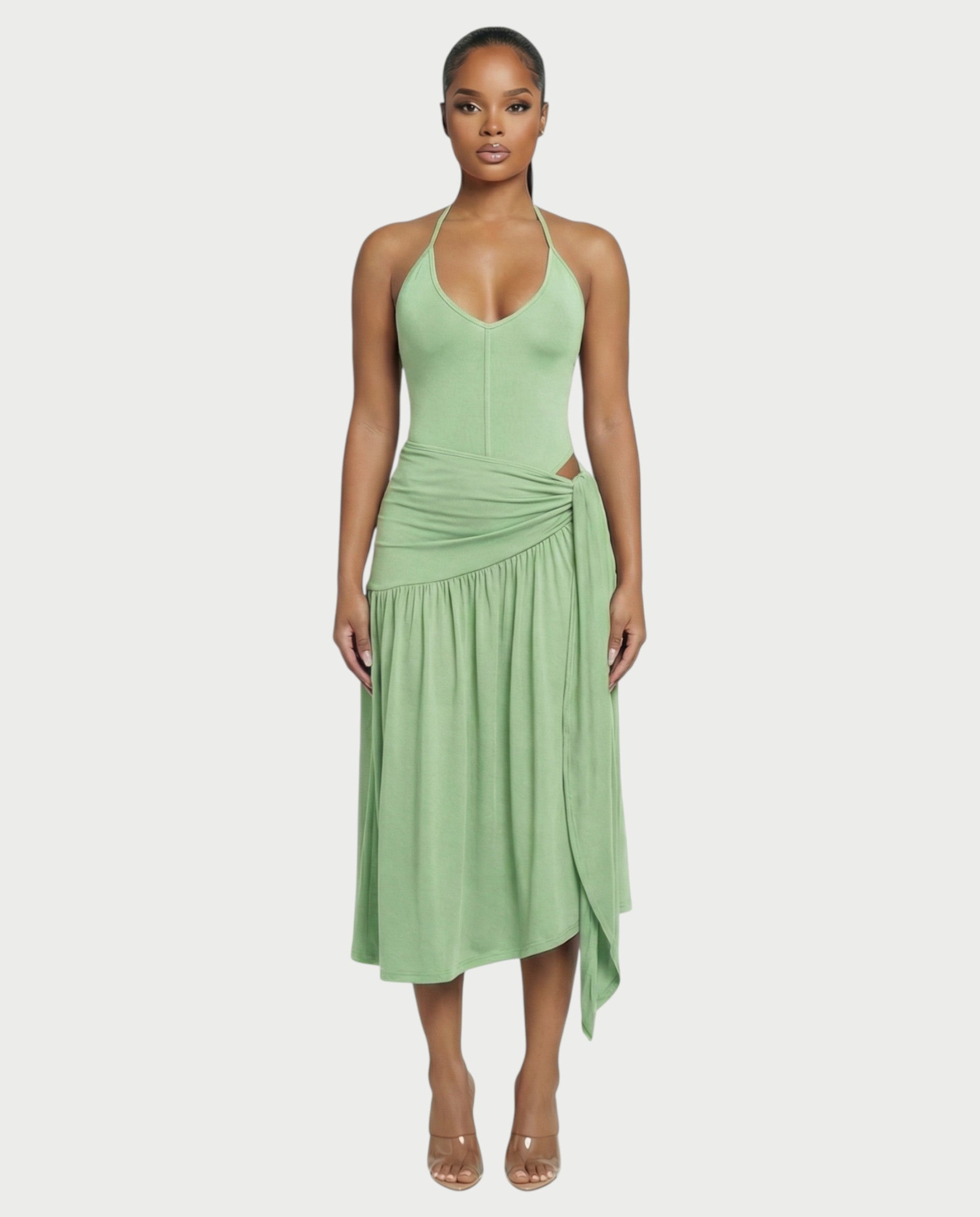 ATANA Knot Midi Dress