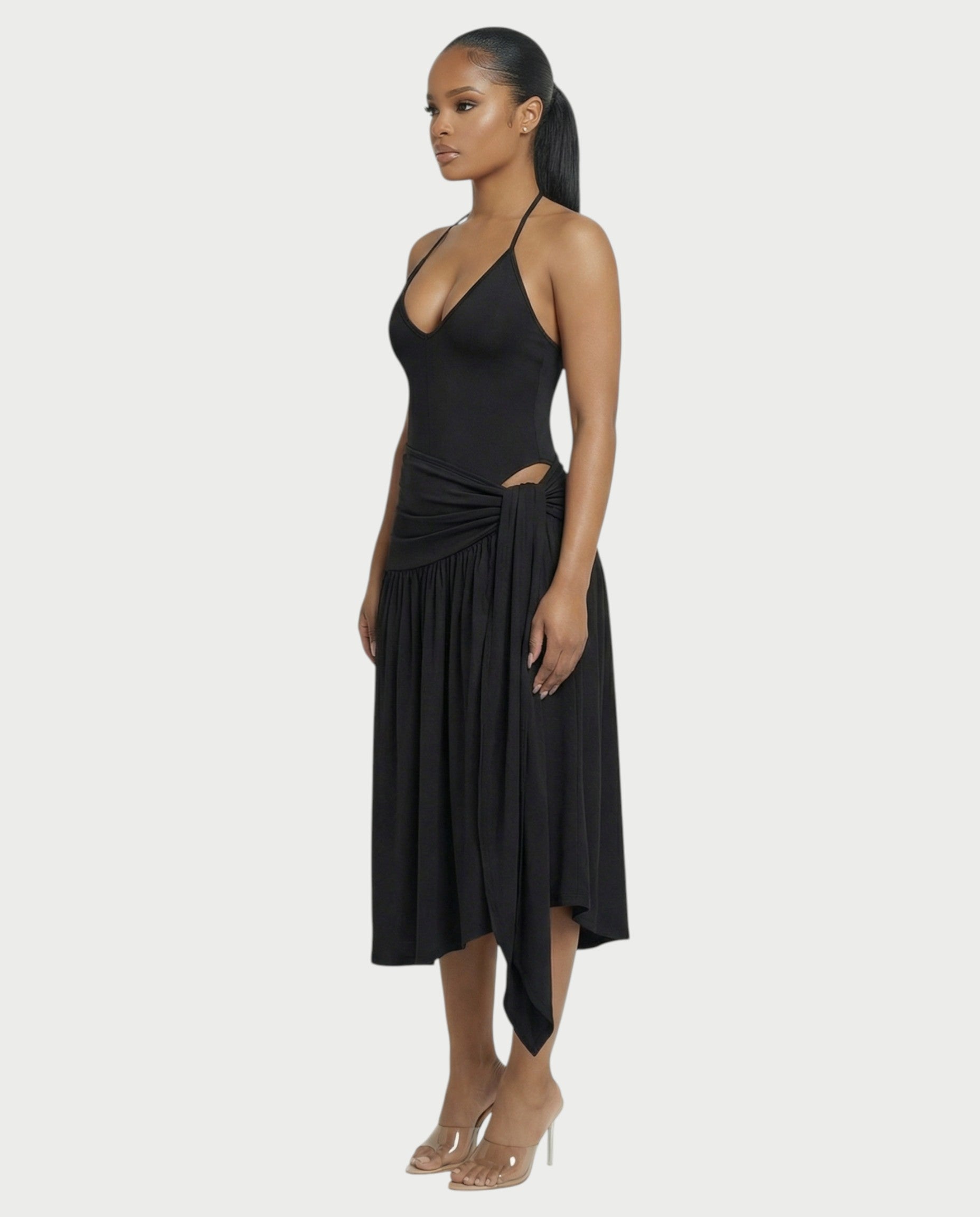 ATANA Knot Midi Dress