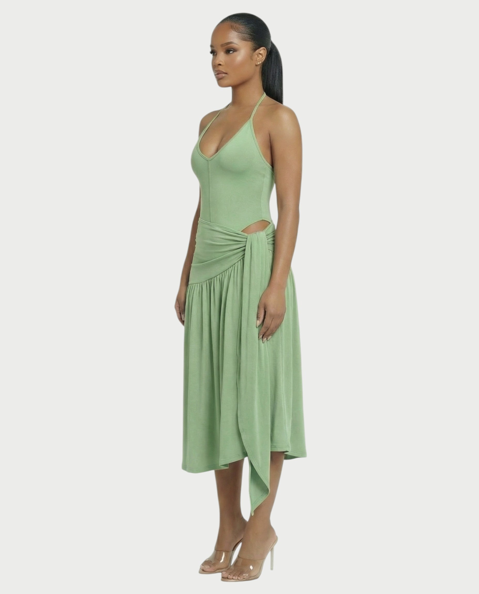 ATANA Knot Midi Dress