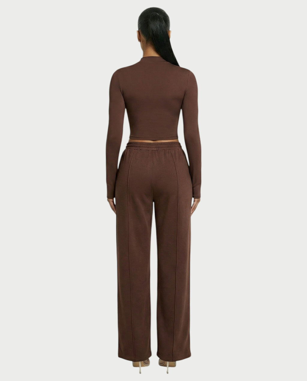 Wide-Leg Drawstring Sweatpants