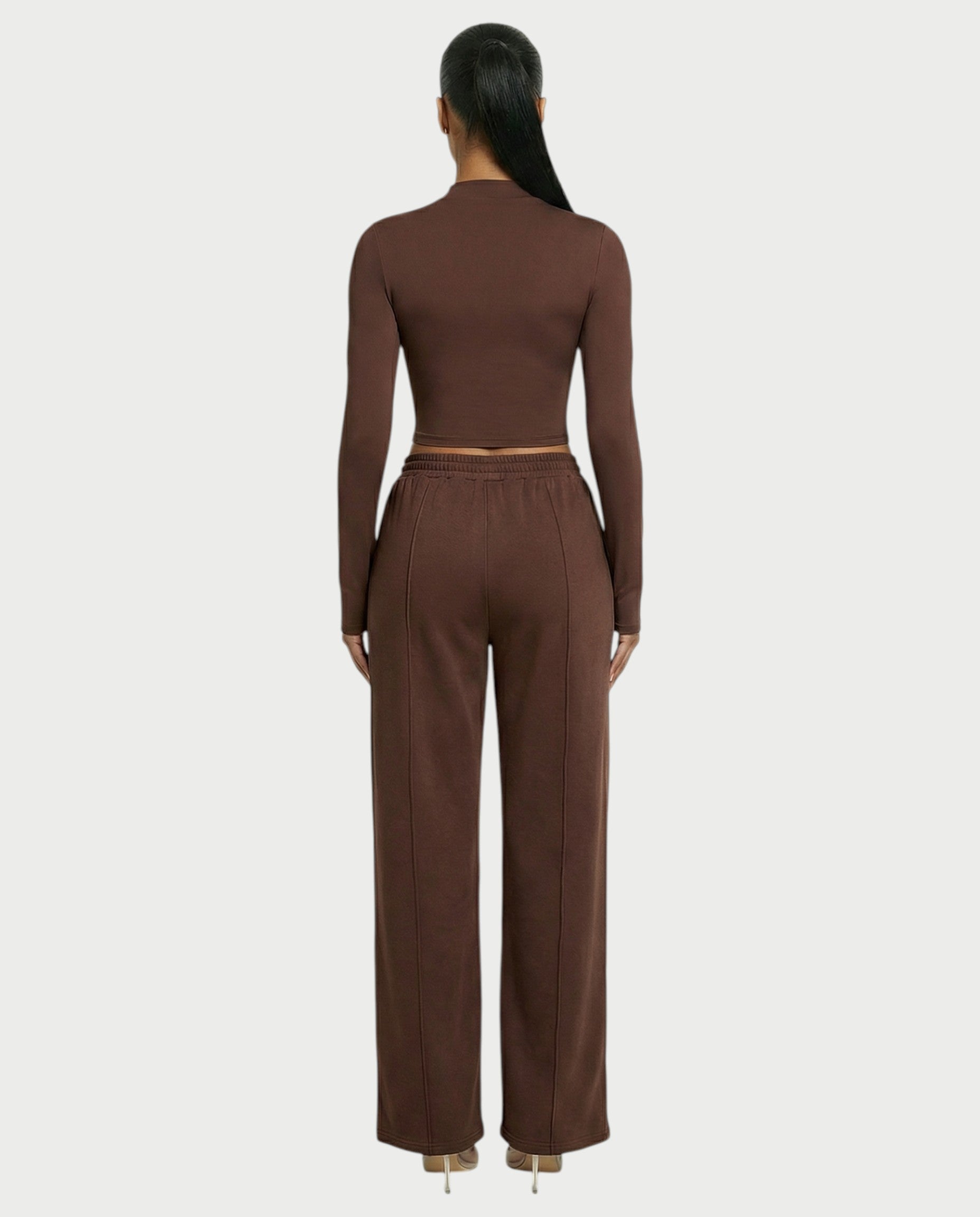 Wide-Leg Drawstring Sweatpants