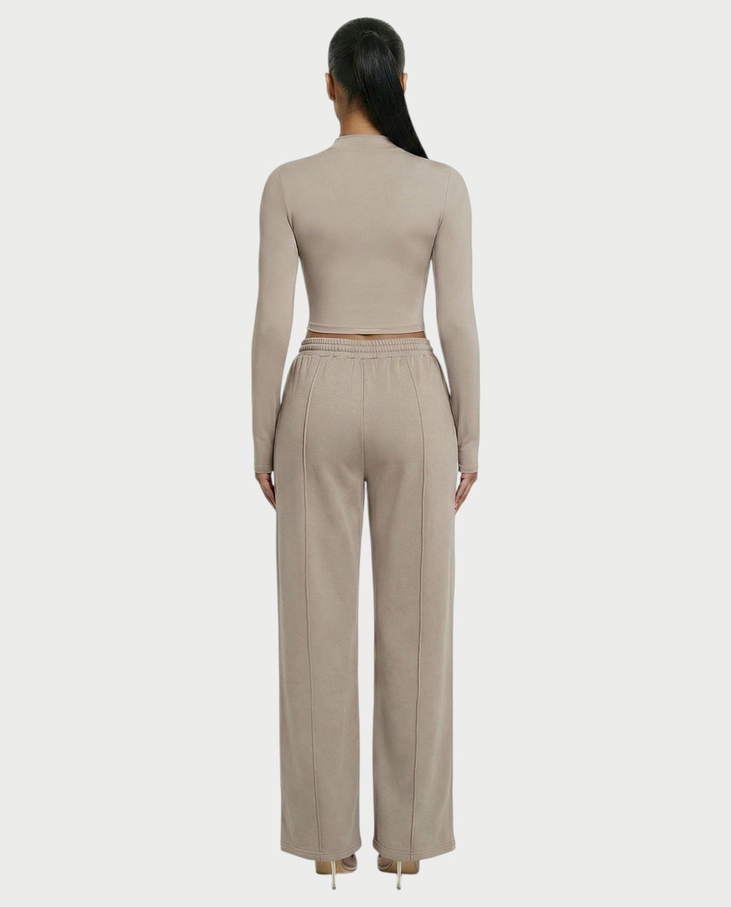 Wide-Leg Drawstring Sweatpants