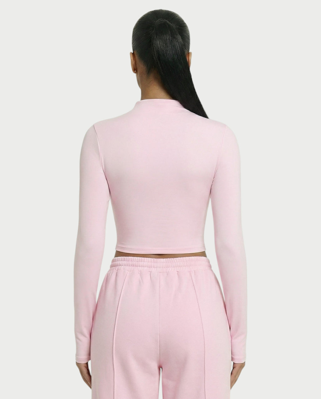 Mock Neck Seamless Long Sleeve Top