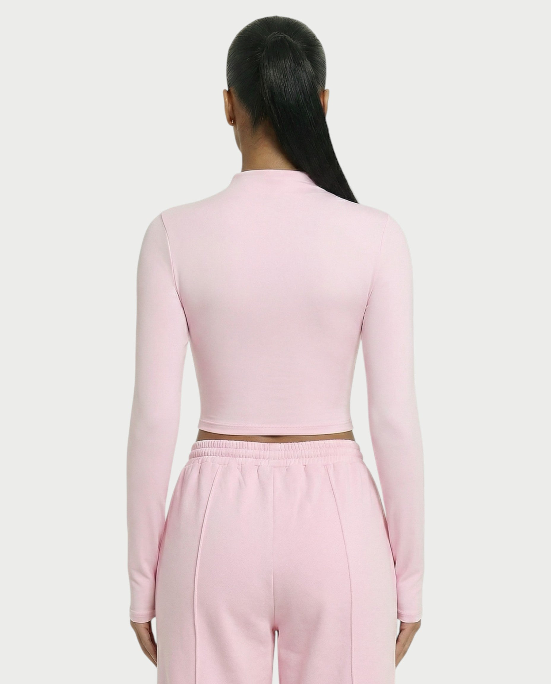 Mock Neck Seamless Long Sleeve Top