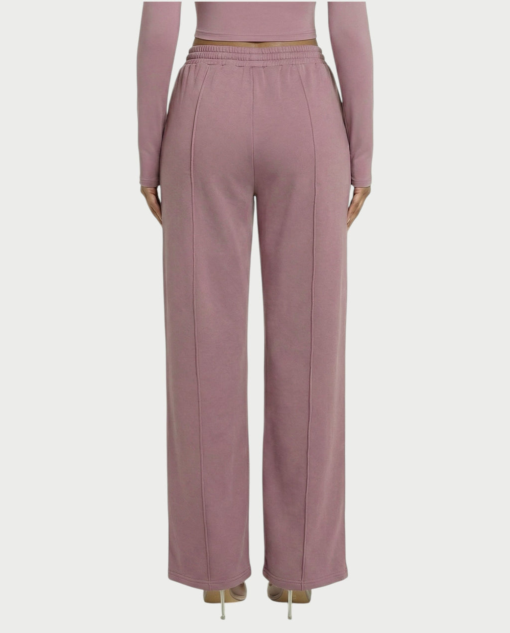Wide-Leg Drawstring Sweatpants