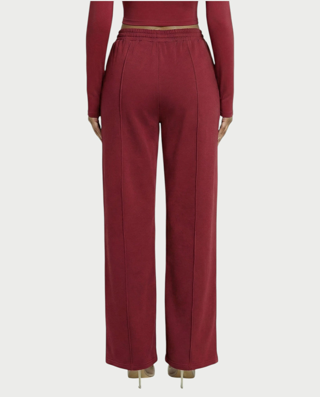 Wide-Leg Drawstring Sweatpants