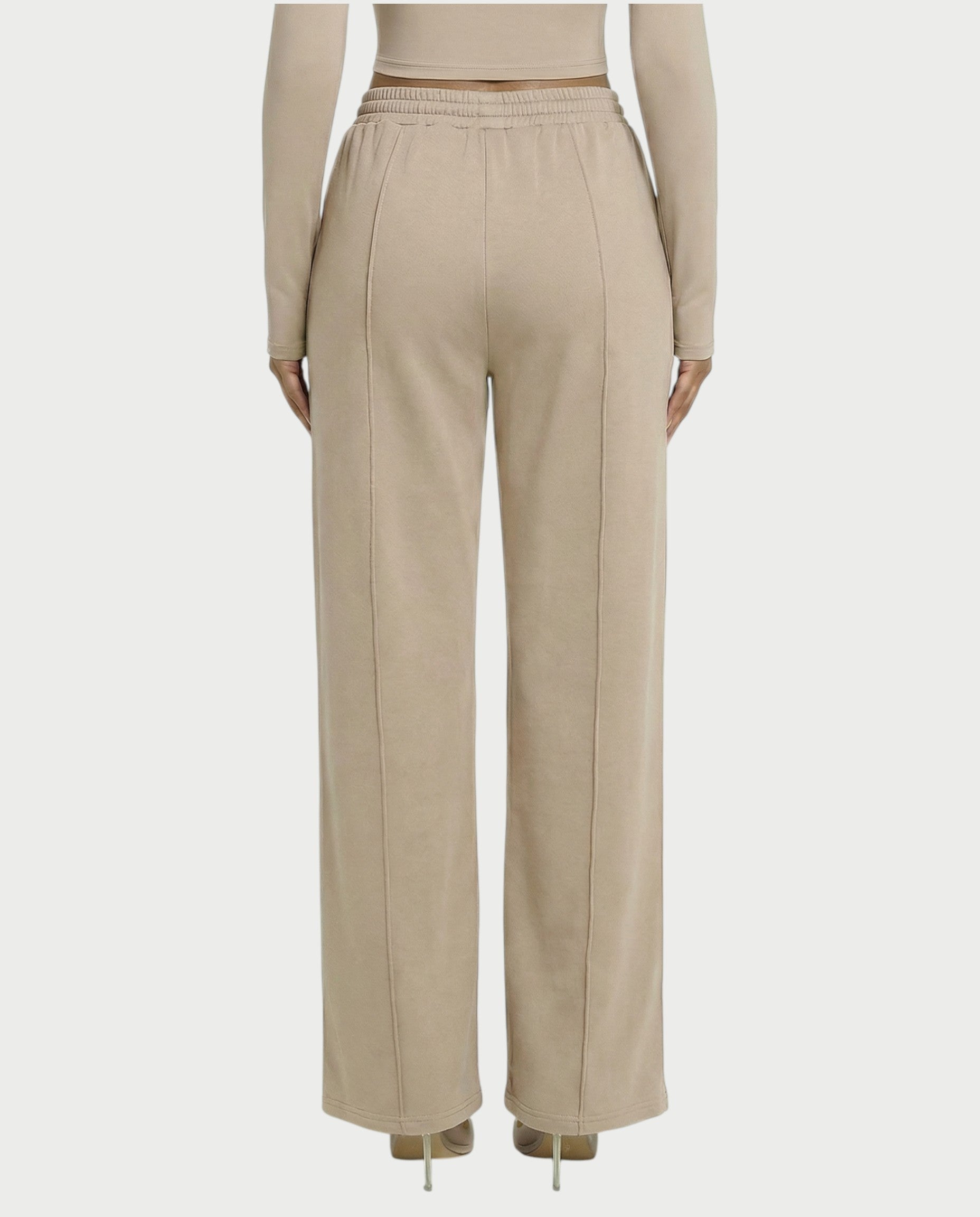 Wide-Leg Drawstring Sweatpants
