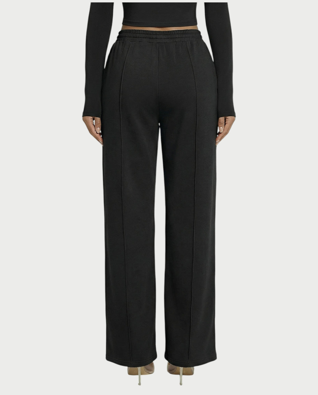 Wide-Leg Drawstring Sweatpants