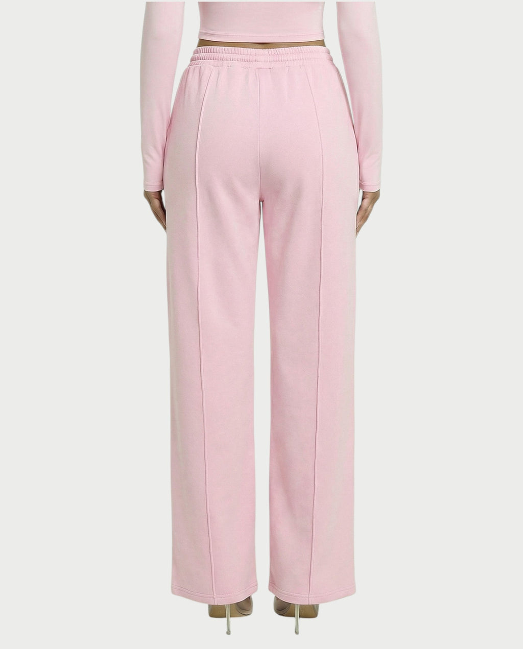 Wide-Leg Drawstring Sweatpants