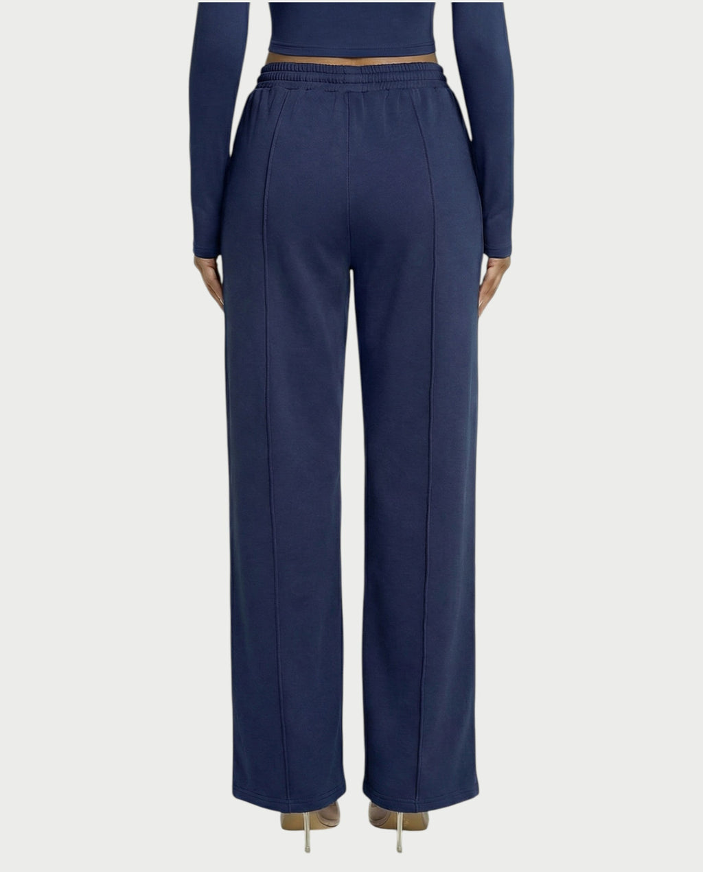 Wide-Leg Drawstring Sweatpants