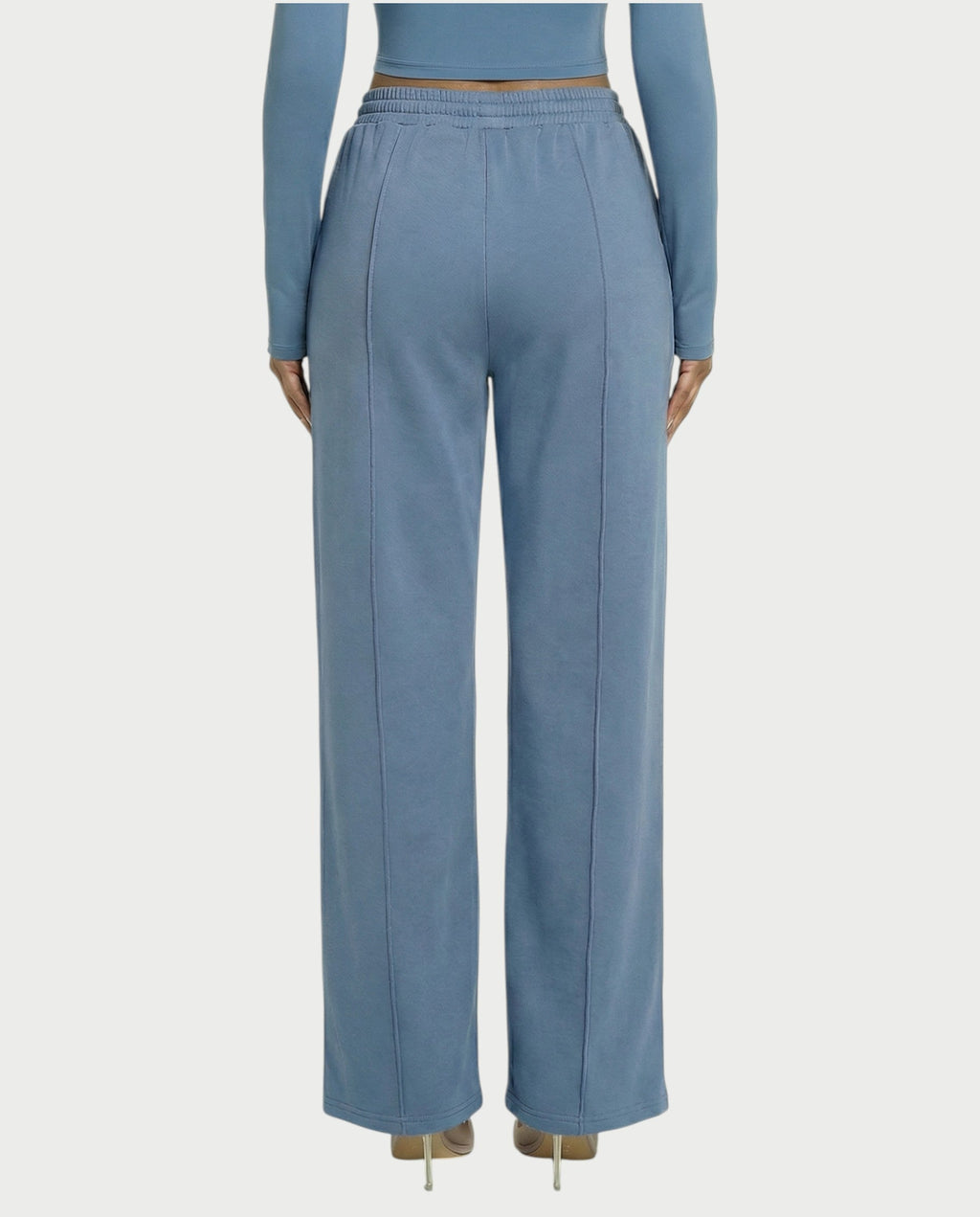 Wide-Leg Drawstring Sweatpants