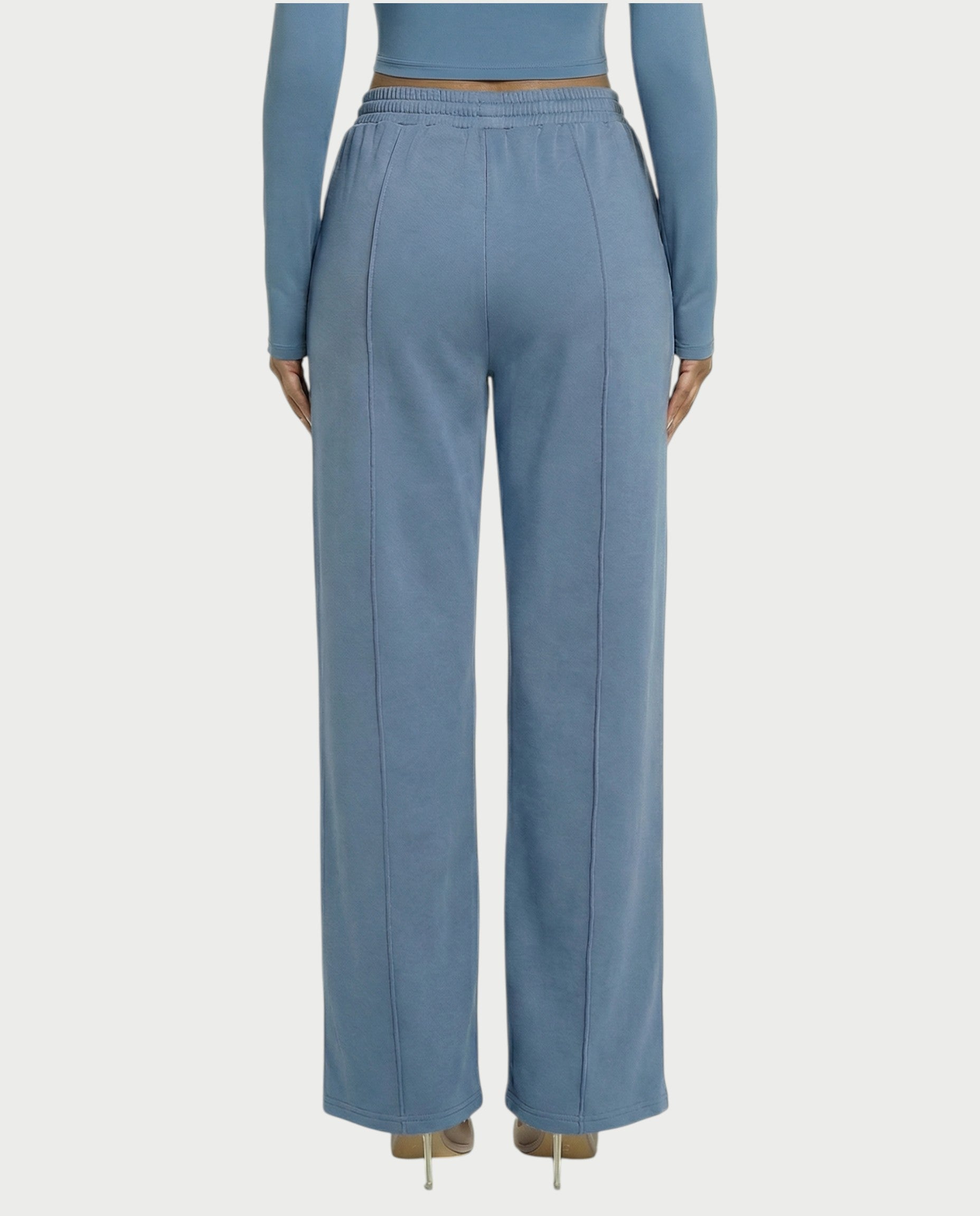 Wide-Leg Drawstring Sweatpants