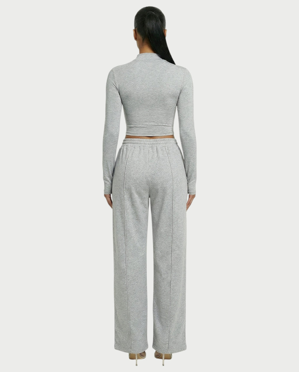 Wide-Leg Drawstring Sweatpants
